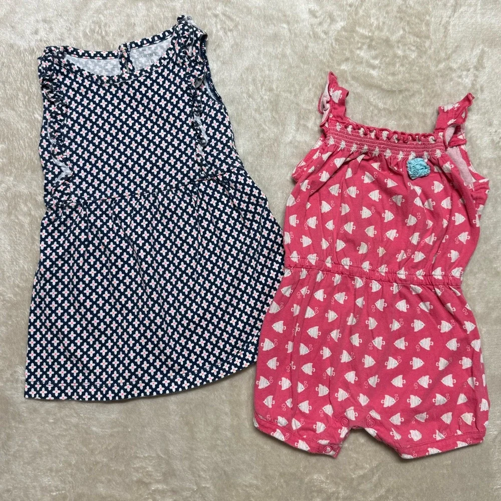 Carter's | Toddler Baby Girl Dress Romper Bundle Lot | 18M